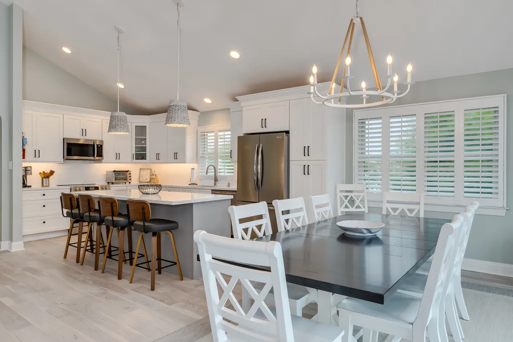 Enjoy meals together in this stylish dining area
