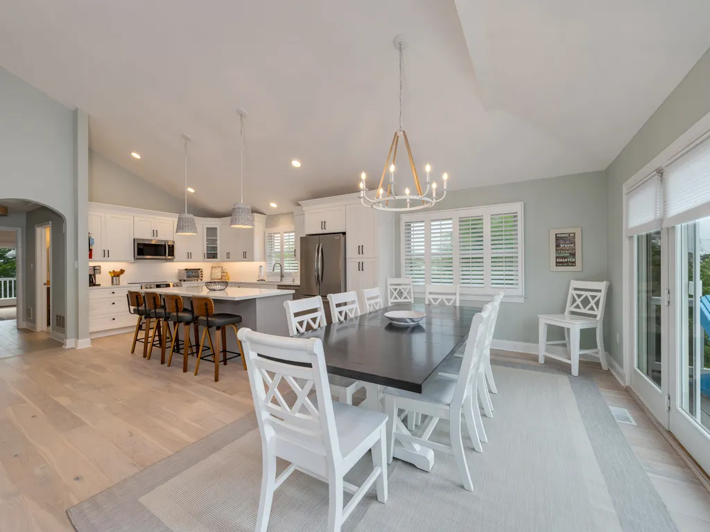 Enjoy meals together in this stylish dining area