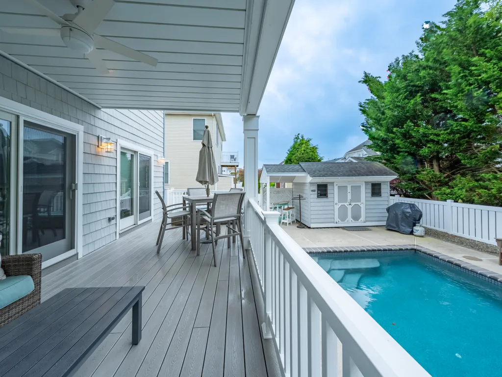 Relax and unwind by the private heated pool