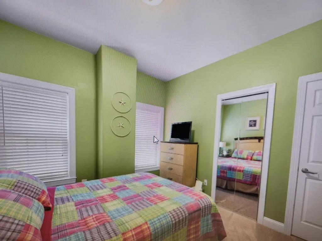 Bedroom with queen bed