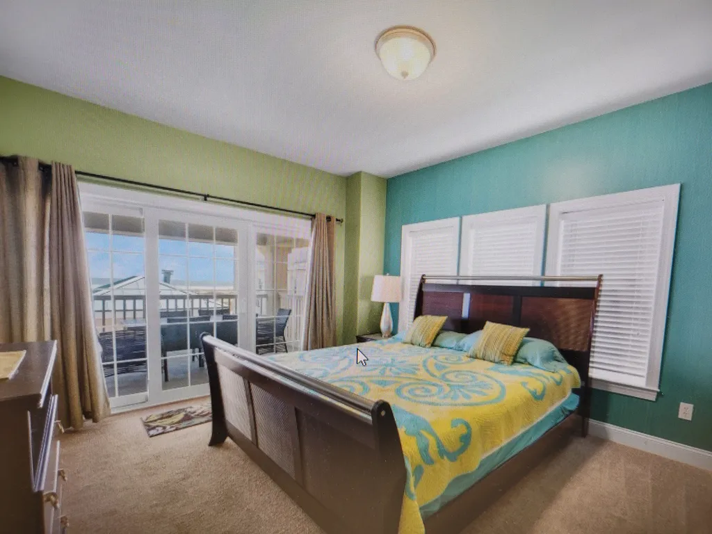 Master bedroom with king bed