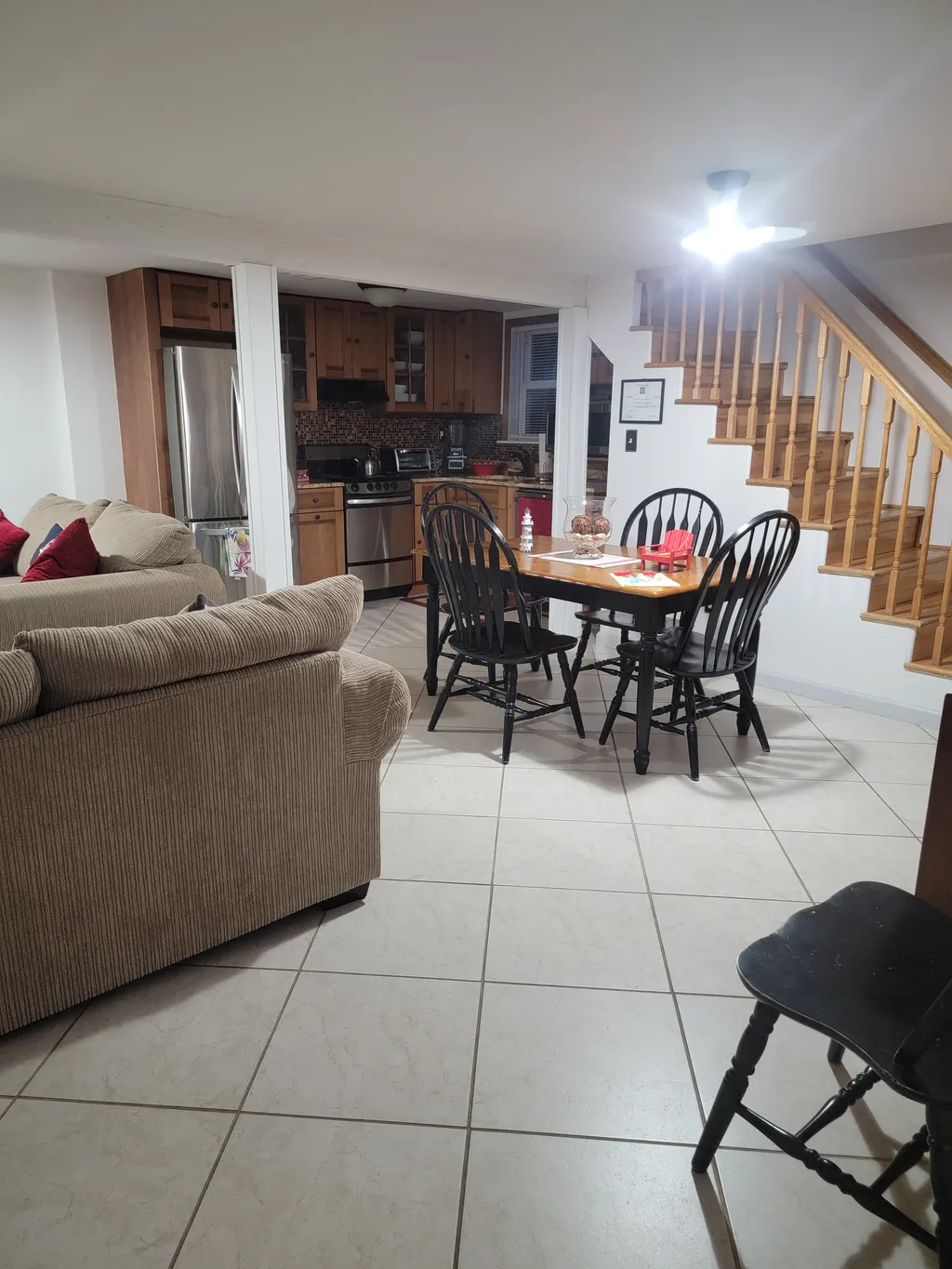 Kitchen and dining area