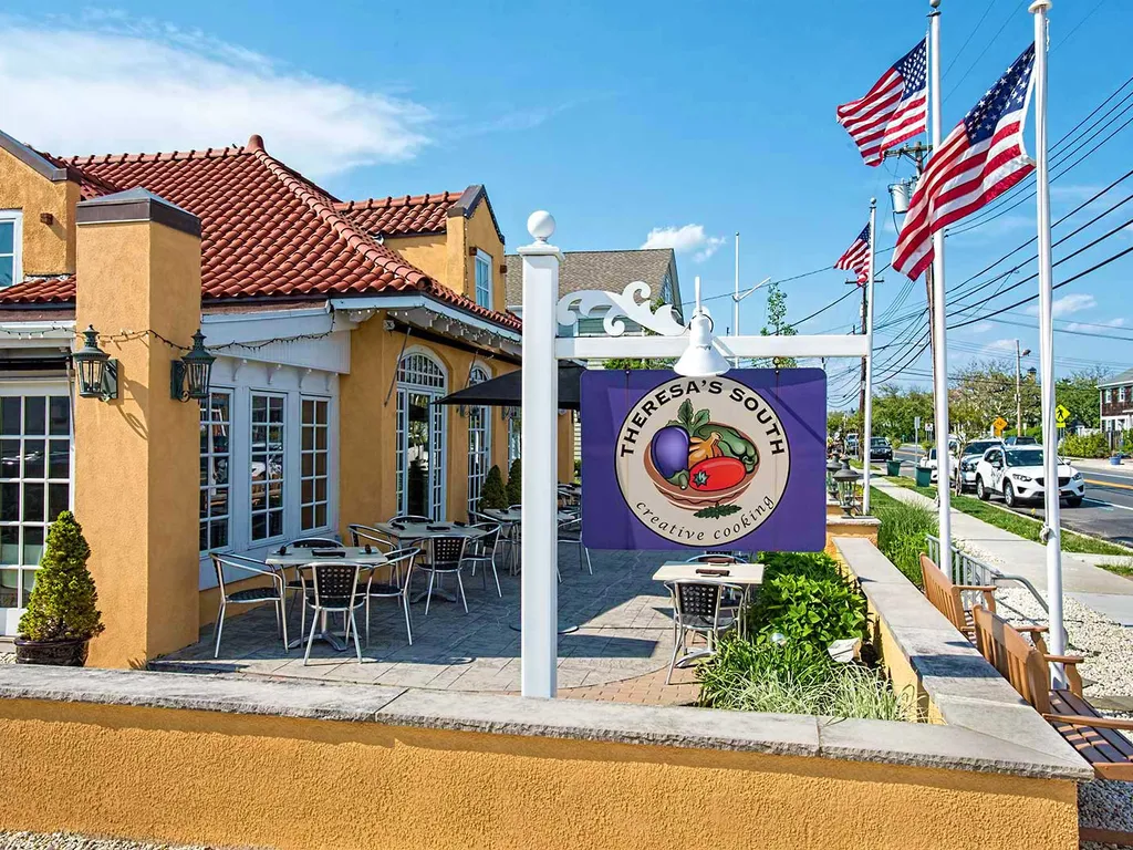 Enjoy a relaxing dinner at Theresas a short walk away. Bring your wine from Burkes!