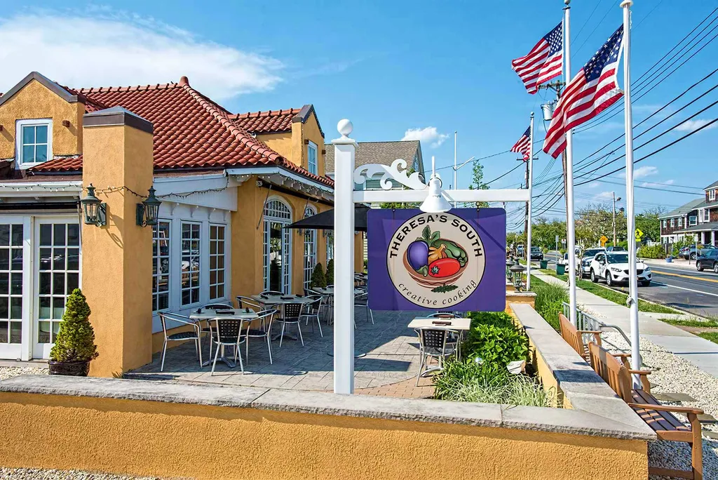Enjoy a relaxing dinner at Theresas a short walk away. Bring your wine from Burkes!