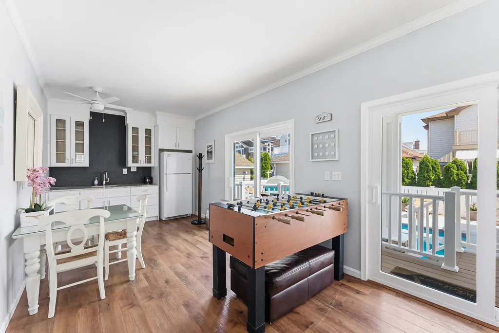 Sunroom with sink &amp;amp; 2nd refrigerator