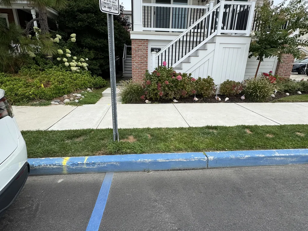 Front of house has 2 accessible parking spots on street