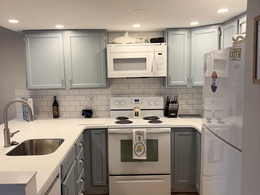 Kitchen from dining room.