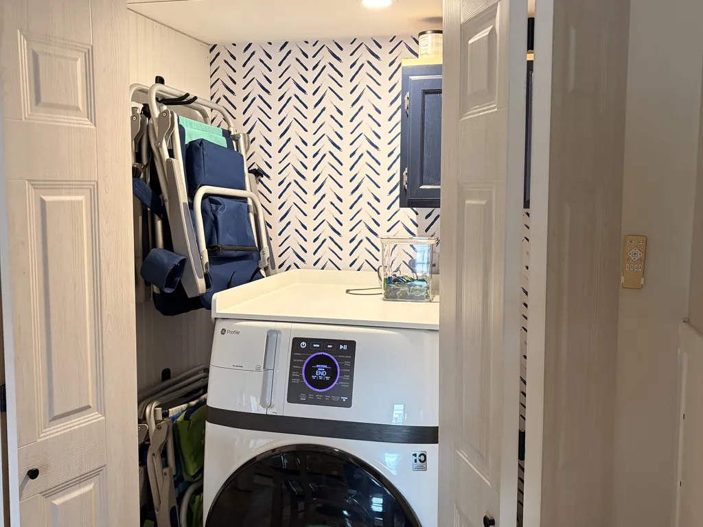 New combination washer and dryer.