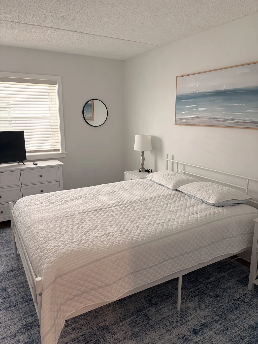 Bedroom one with queen bed