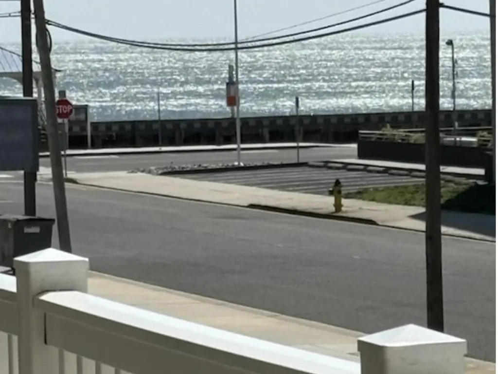 View of ocean from balcony