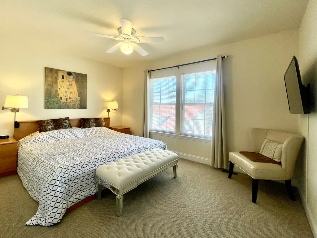 second bedroom with a king bed