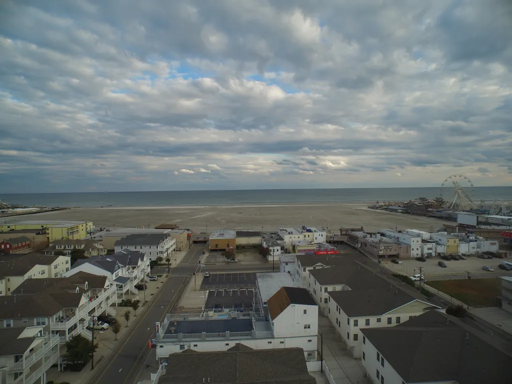 Drone from roof- Beach Block