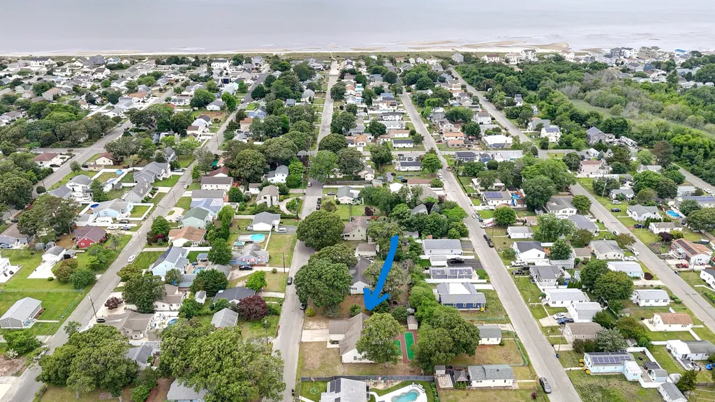 ariel view to bay
