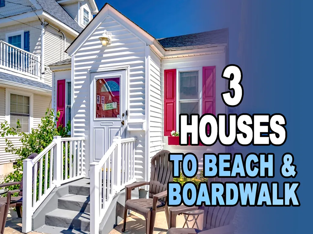 Charming cottage, 900 sq feet, 3 houses from the boardwalk.
