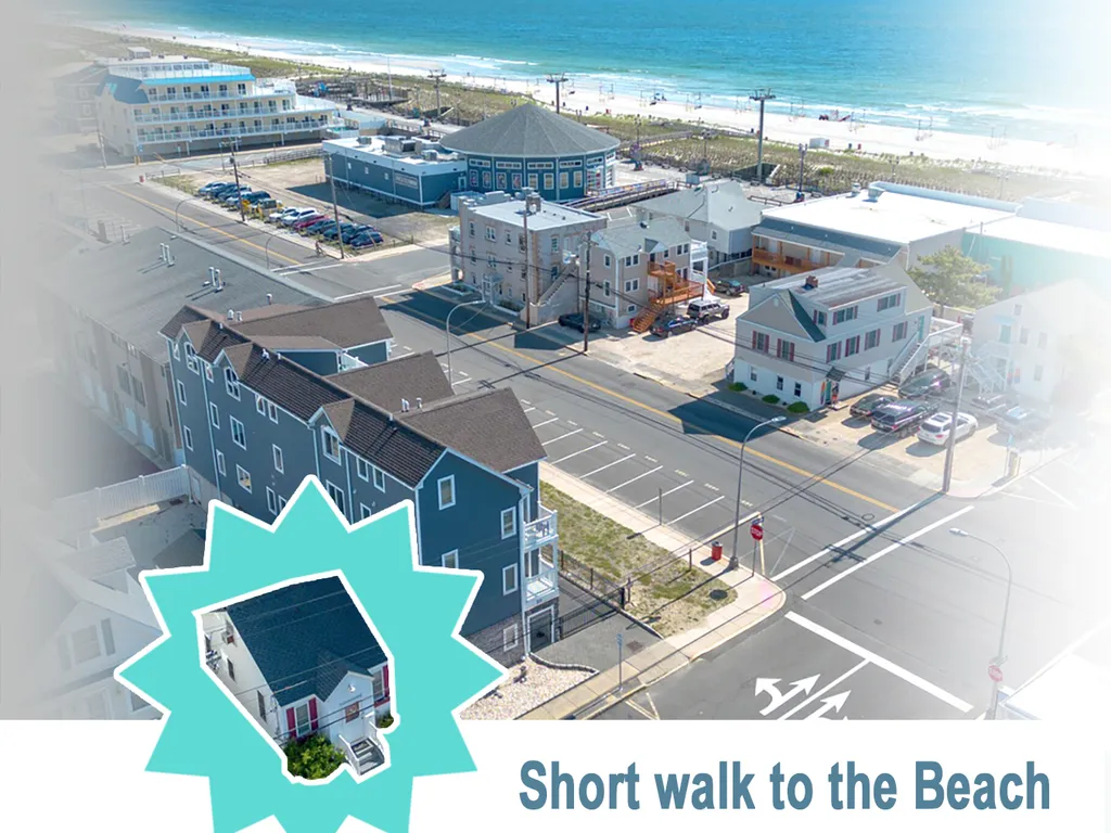 3 houses to the beach and boardwalk