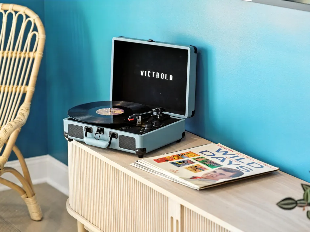 Lounge Space with Vinyl Setup