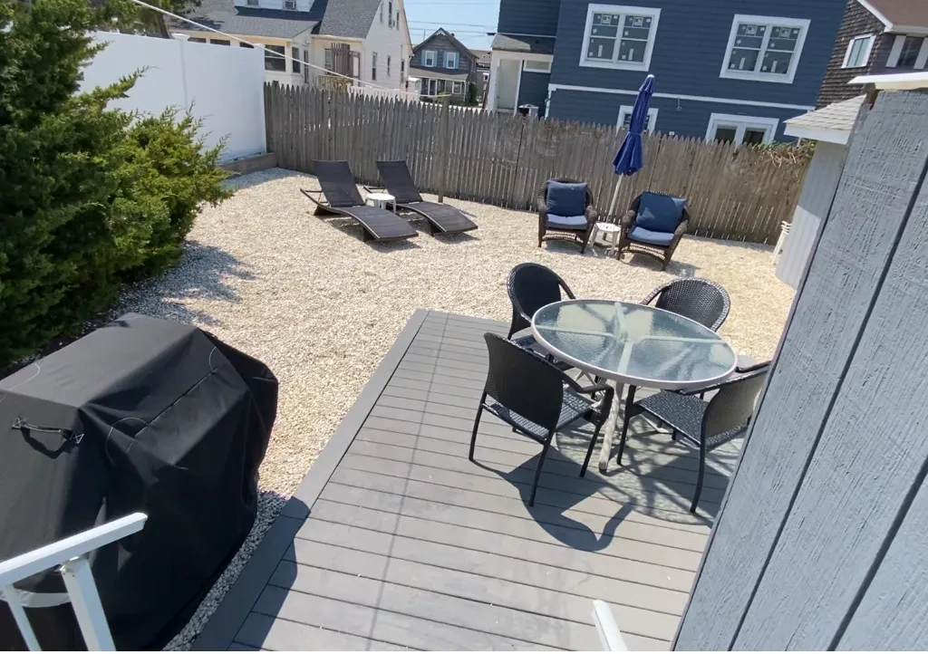 Large backyard