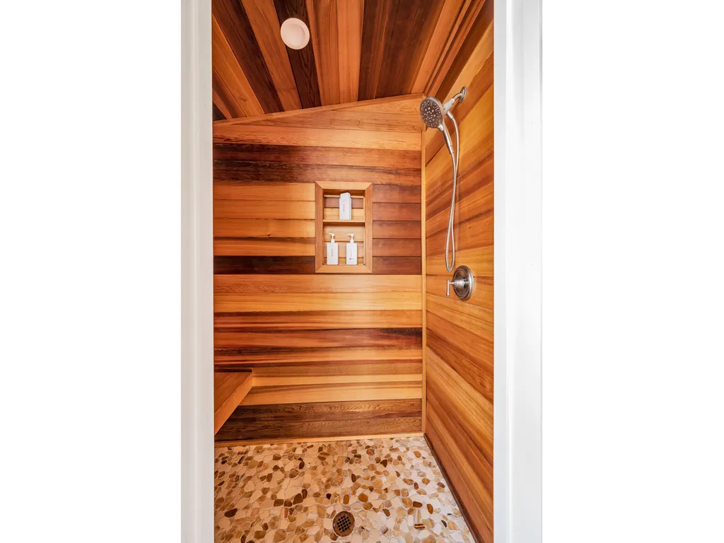 Enclosed Outside Shower