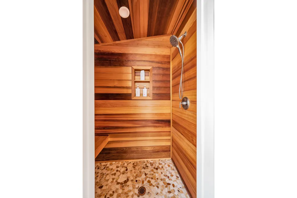 Enclosed Outside Shower