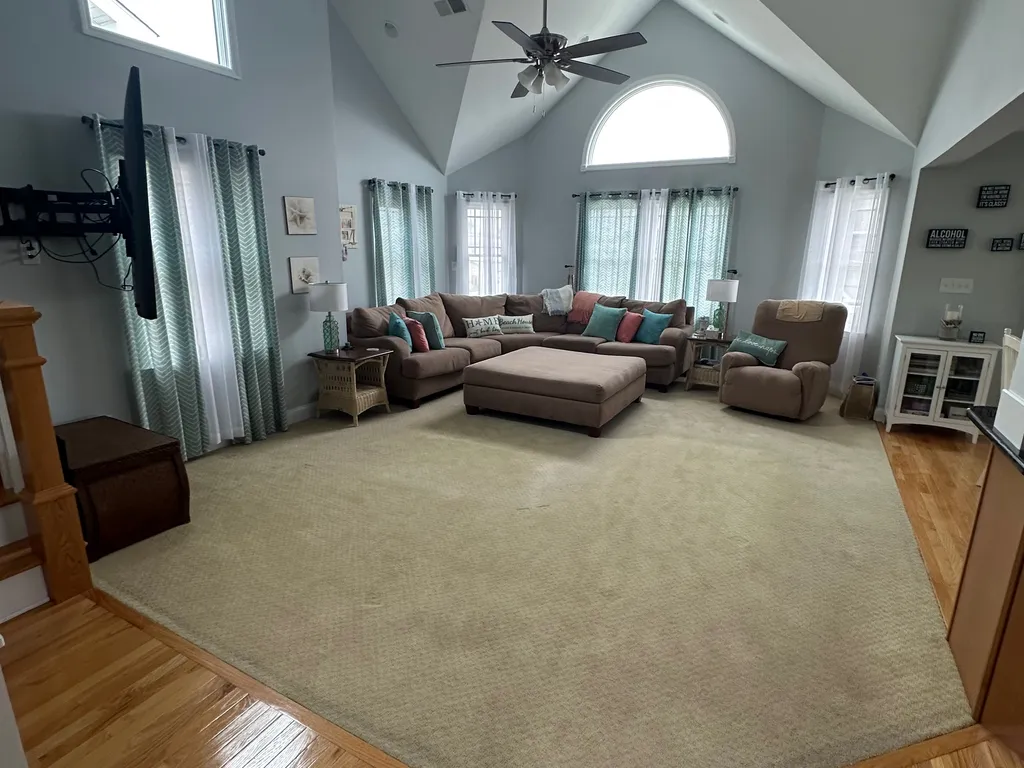 Great room with large TV