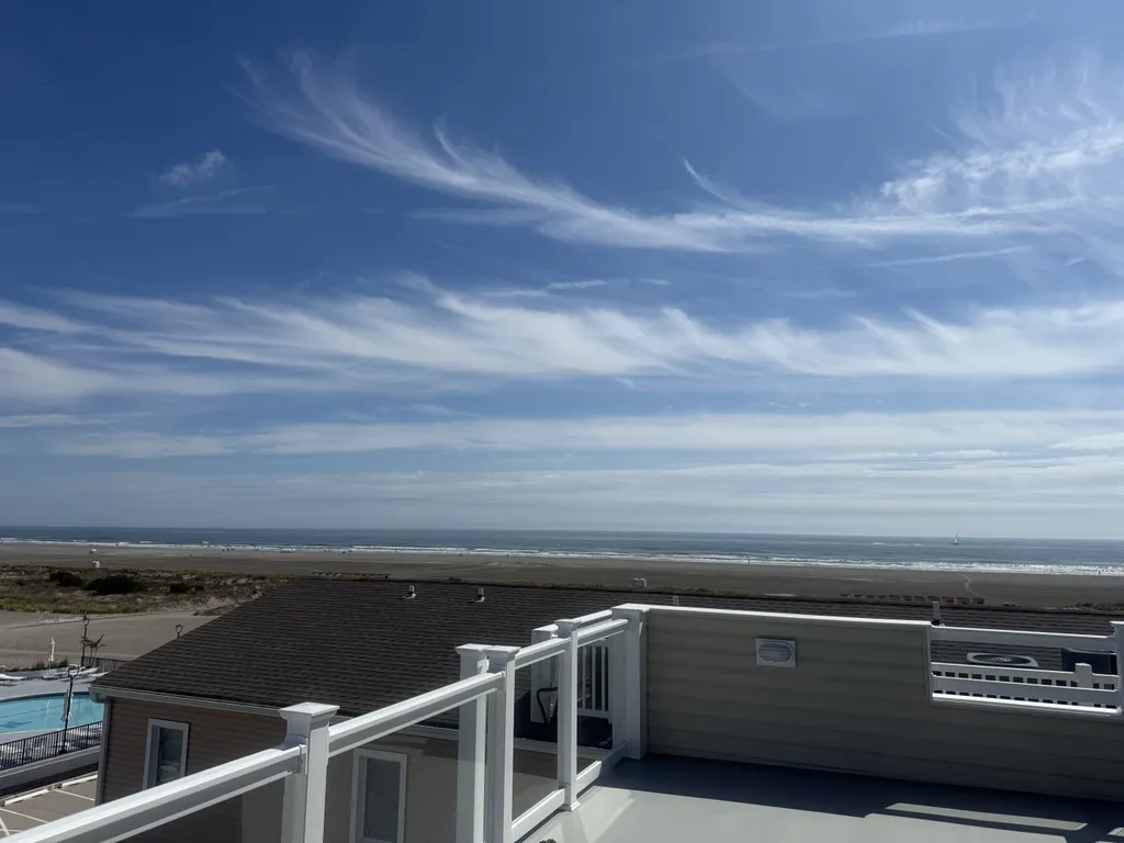 View from top front balcony