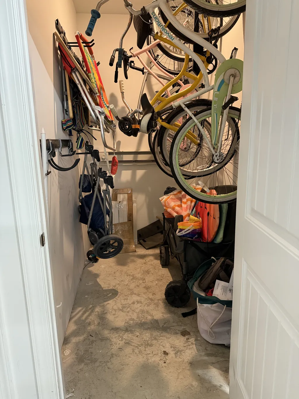 Storage with Bikes/Beach Supplies