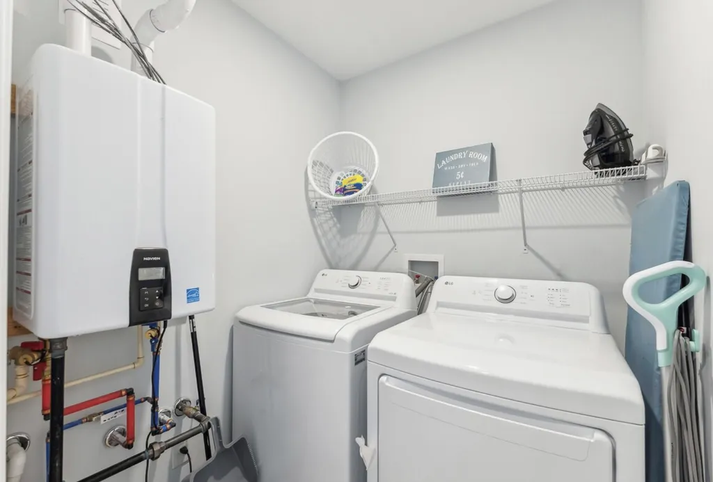 Washer/Dryer/Iron and Board/Tankless Hot Water Heater