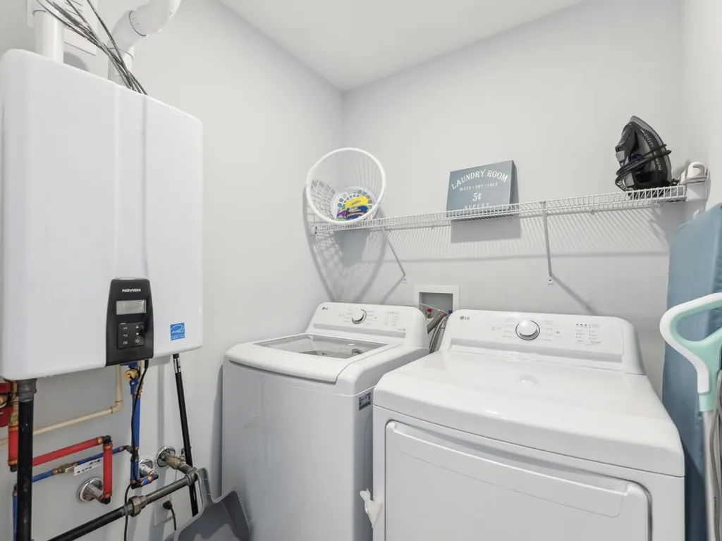 Washer/Dryer/Iron and Board/Tankless Hot Water Heater