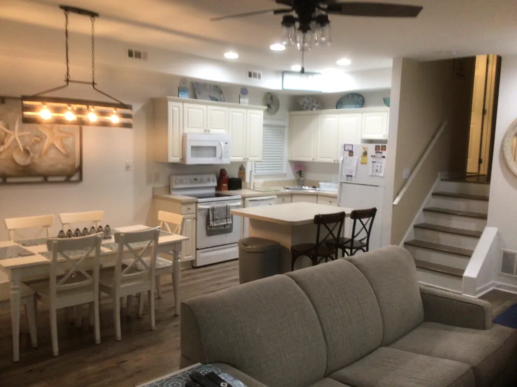 Kitchen with island.