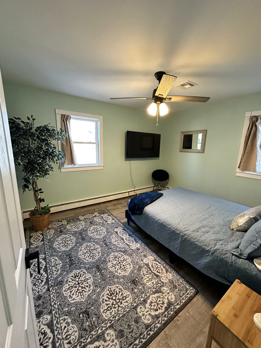 queen bedroom #2 with 55&amp;quot; smart tv