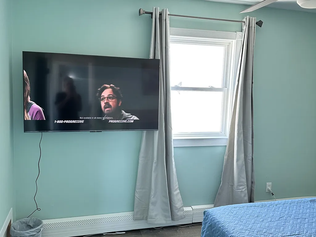 queen bedroom #1 with 55&amp;quot; smart tv