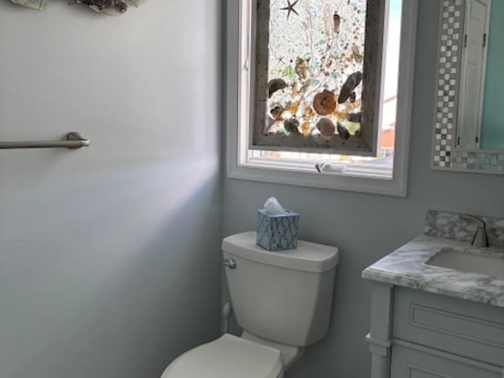 Top floor powder room