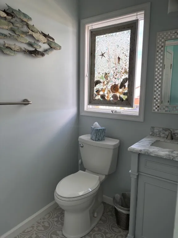 Top floor powder room