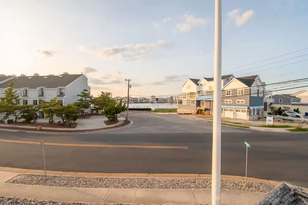 The bay view offers a stunning vista of serene waters, creating a sense of tranquility and natural beauty.