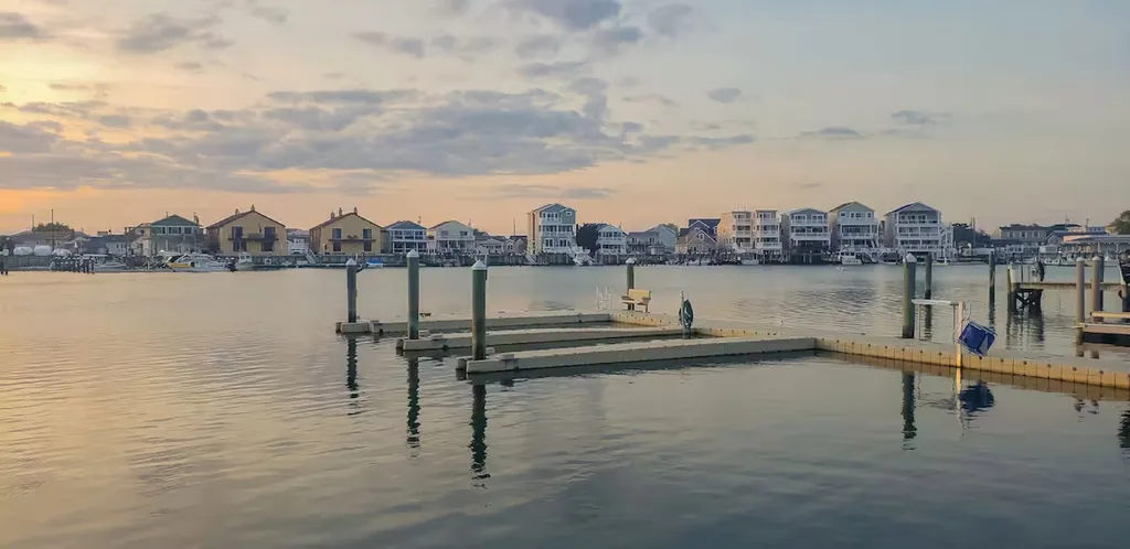 The bay view provides a breathtaking and picturesque scene.