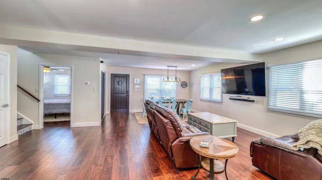 dining and living areas