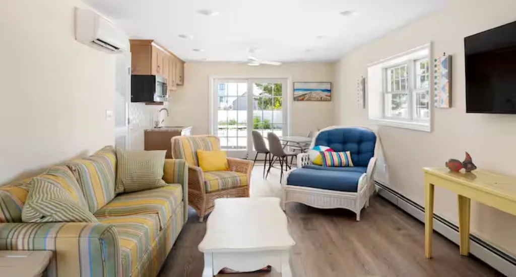 Ground Floor living area with pull out couch