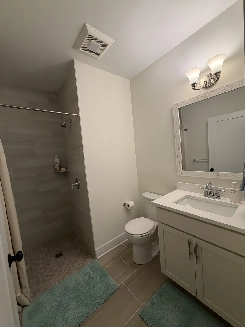 Hallway bathroom