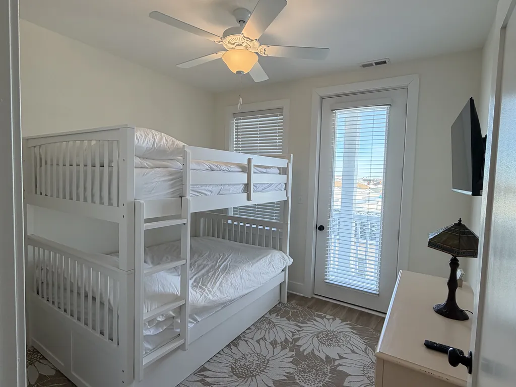 Bunk bedroom with trundle bed