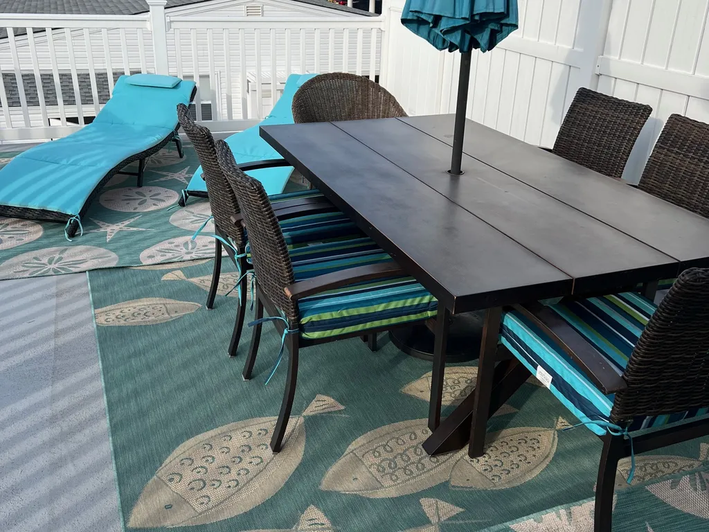 Deck with Table and Loungers