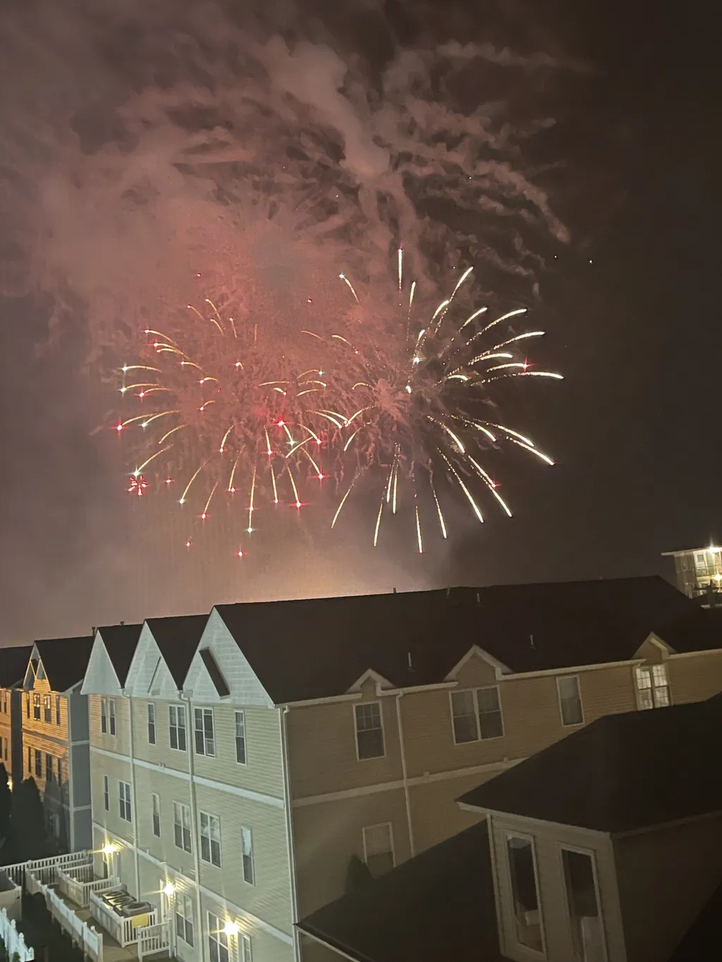 More fireworks from 3rd floor bedroom (in the closet area window)