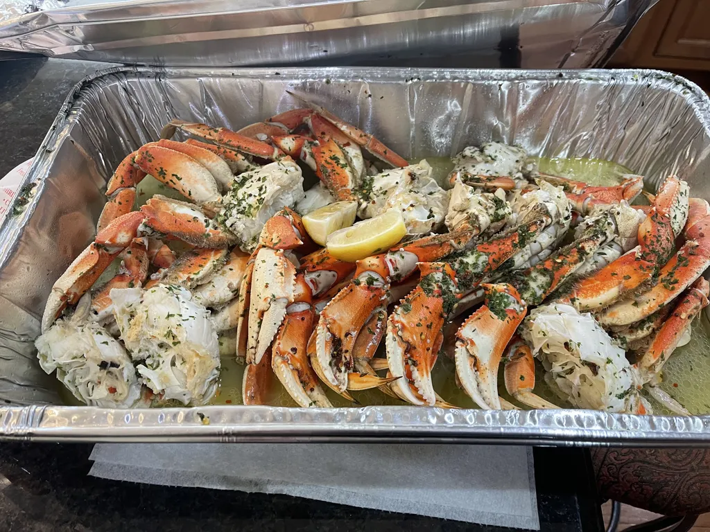 Dungenous from Ricks Famous Seafood (order very early)