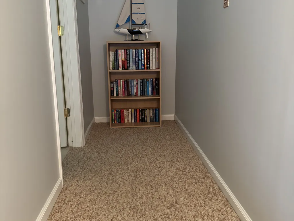 Upstairs Hallway with library 