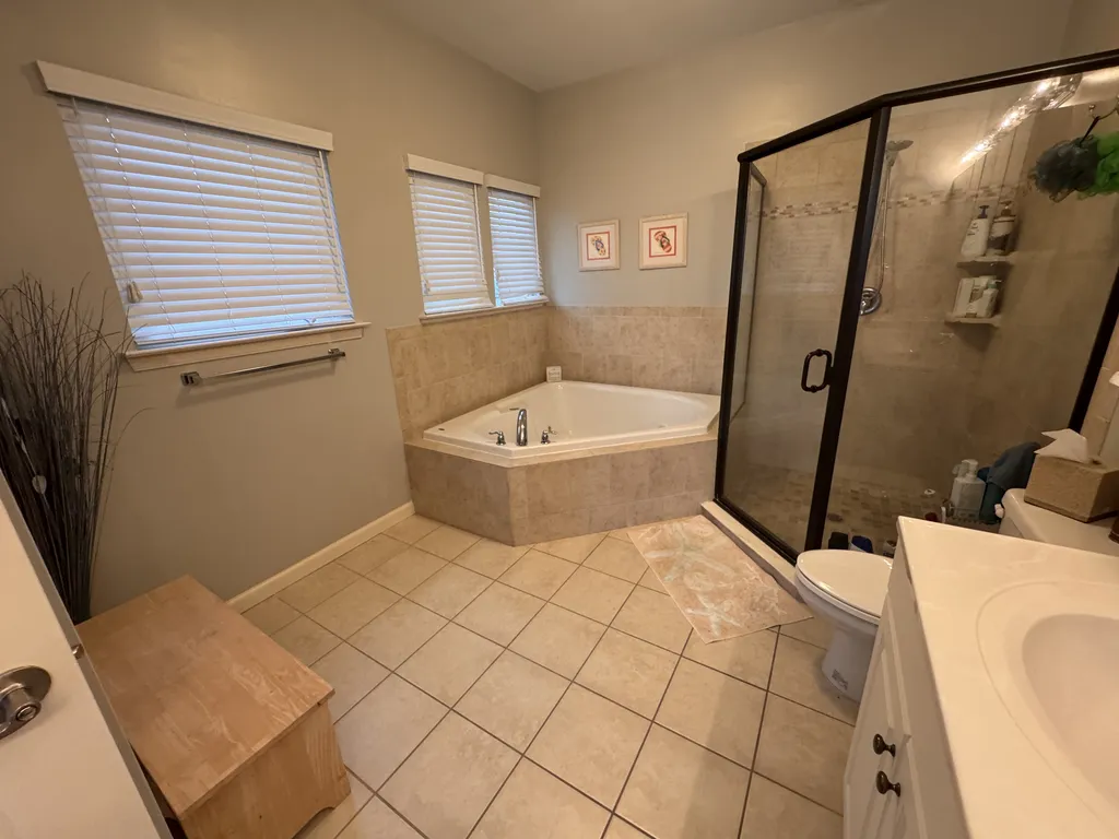 Large walk in shower
