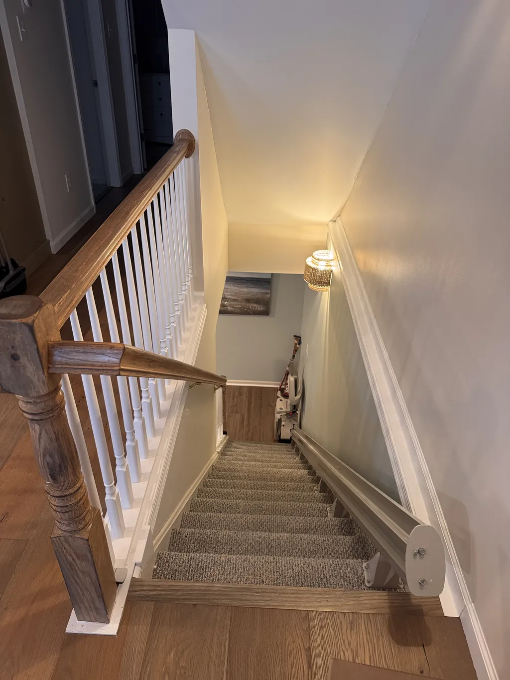 Use the chairlift to the upper floor to the bedrooms
