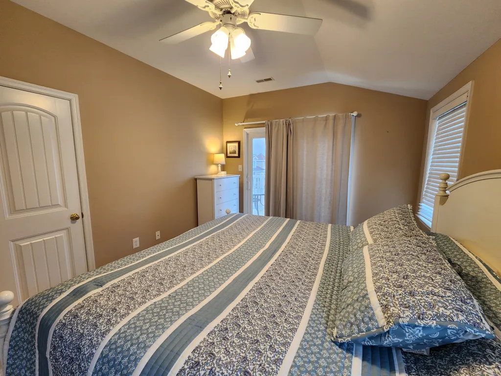 3rd Floor - King bed, Ensuite Bath, and private deck