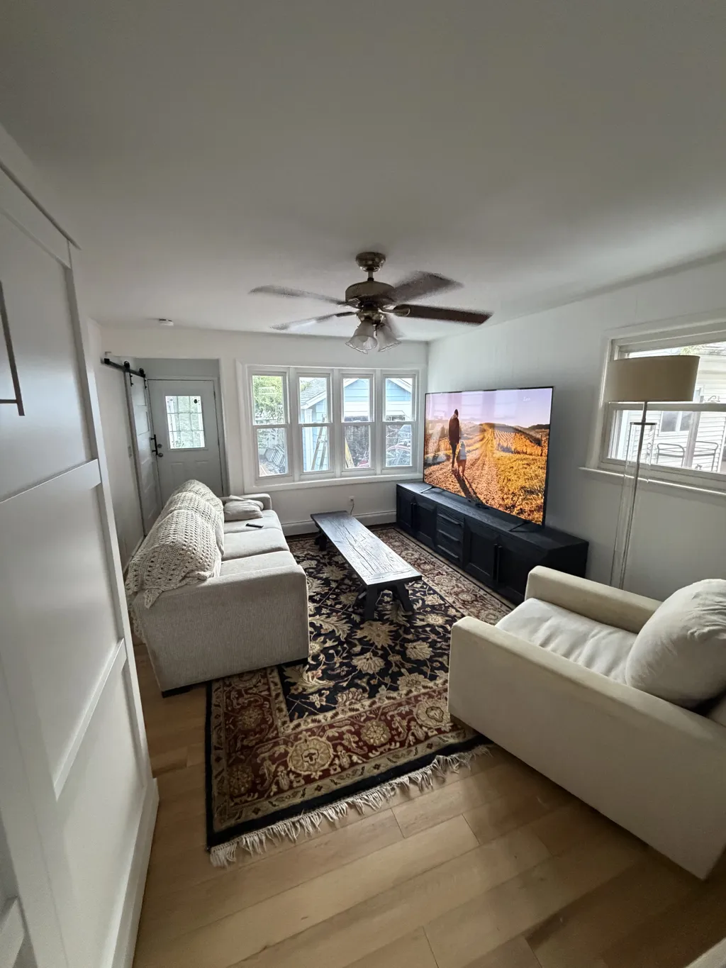 2nd family room  new 86&amp;rdquo; TV