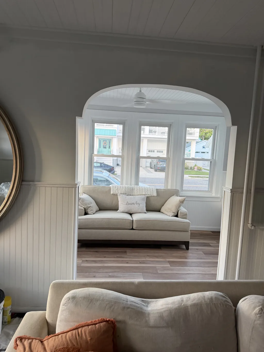 Family room view from the sunroom 