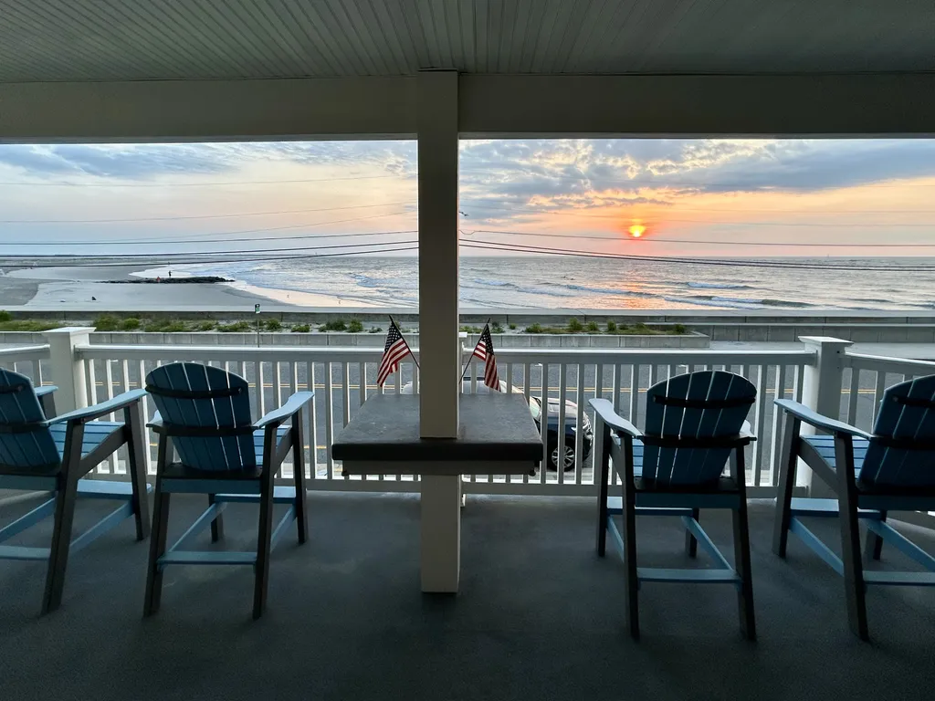 watch the sunrise from the deck