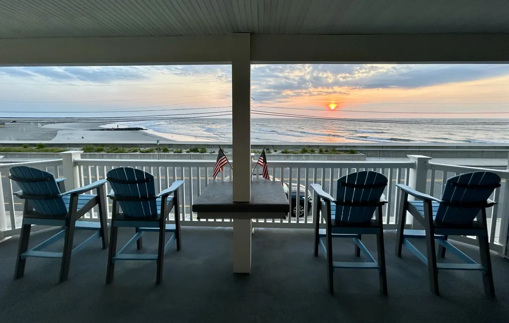 watch the sunrise from the deck